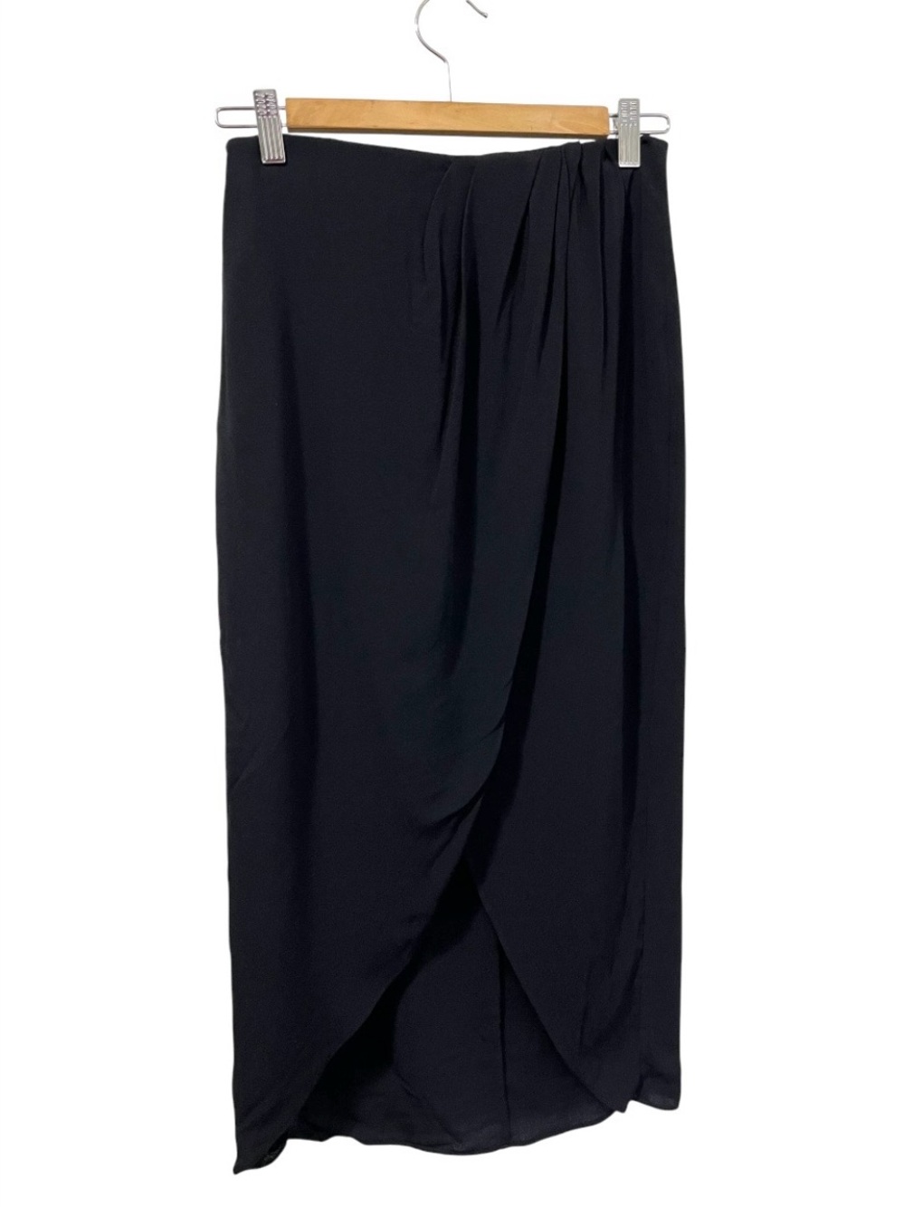 NWT Wilfred Pursuit Skirt - Black Tulip Wrapped Skirt